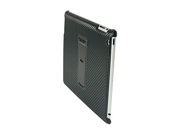 Logic3 Schutzcover für iPad 2 im Carbon-Design mit 2 Aufstellern