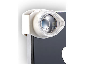 Somikon Mikroskop-Adapter für iPhone mit 4-fach Vergrößerung