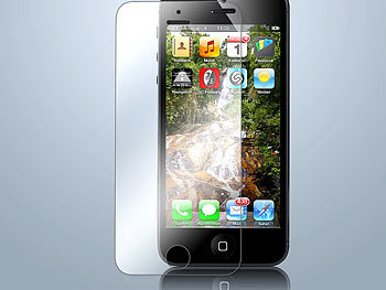 Somikon Glasklare Display-Schutzfolie für iPhone 5 / 5c