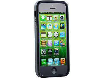 Xcase Silikon-Schutzhülle für iPhone 5, 5s, SE, schwarz