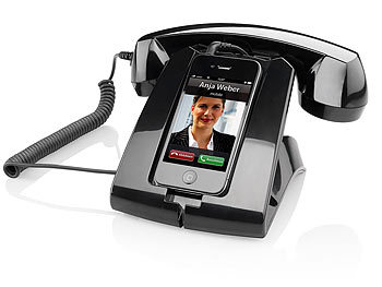 Callstel Retro-moderner Telefonständer für Handys & Smartphones