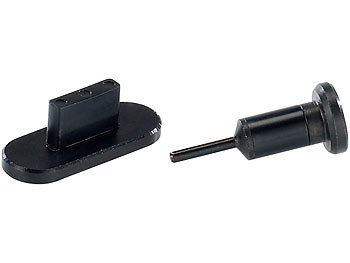 PEARL Staubschutz für Kopfhörer-& Ladeanschluss für iPhone 5/5s/5c/SE, 2-tlg
