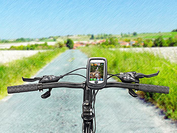 Xcase Spritzwassergeschützte Tasche mit Fahrradhalterung, iPhone 5/5S/SE