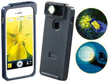Xcase Schutzhülle mit Linse für Makro & Spotlight für iPhone 4/4s