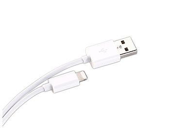 USB Lightning: Callstel Daten- & Ladekabel ab iPhone 5, Apple-zertifiziert, 100 cm