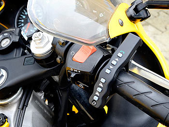Callstel Motorrad-BT-Intercom-Headset, Fernbedienung, 1 km Reichweite, 2er-Set