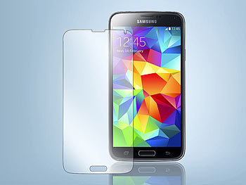 Somikon Glasklare Display-Schutzfolie für Samsung Galaxy S5 (5er Set)