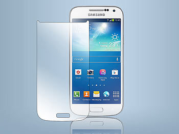 Somikon Displayschutz Samsung Galaxy S4mini gehärtetes Echtglas, 9H