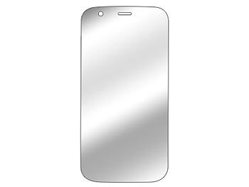 PEARL Displayschutz für Motorola Moto G aus gehärtetem Echtglas, 9H