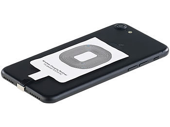 Callstel Qi-Ladestation m.3 Spulen +Receiver-Pad iPhone 6/s + 6/s Plus
