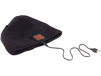 Mütze mit integriertem Headset zum Musikhören, Telefonieren und Kälteschutz