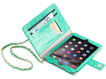 Xcase Design-Handtasche Cover für iPad Mini und Tablets bis 7,9", grün