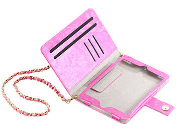 Xcase Design-Handtasche Cover für iPad Mini und Tablets bis 7,9", pink