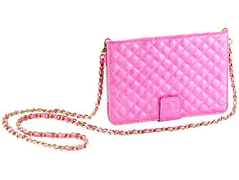 Xcase Design-Handtasche Cover für iPad Mini und Tablets bis 7,9", pink