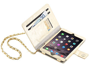 Xcase Design-Handtasche Cover f. iPad Mini und Tablets bis 7,9", cremefarben