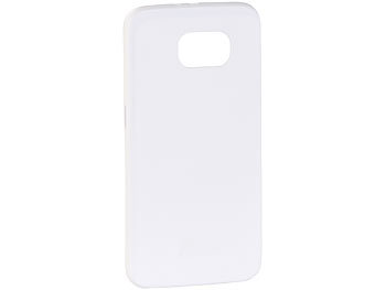 Xcase Ultradünnes Schutzcover für Samsung Galaxy S6, weiß, 0,3 mm