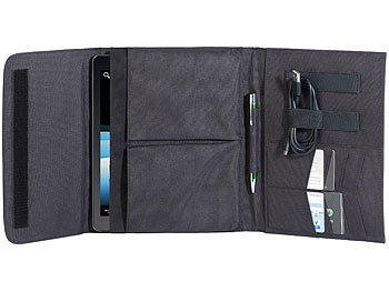 Tablet Hüllen: Xcase Schutztasche mit Zubehör-Fächern für Tablet-PCs bis 7,85"