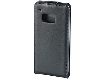 Handy Hüllen: Xcase Stilvolle Klapp-Schutztasche für HTC ONE M9, schwarz