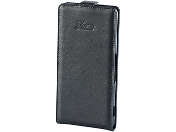 Xcase Stilvolle Klapp-Schutztasche für Sony Xperia Z3, schwarz