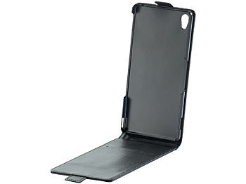Xcase Stilvolle Klapp-Schutztasche für Sony Xperia Z3, schwarz