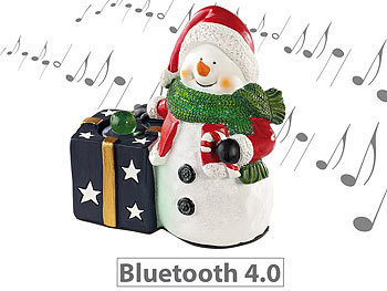 Lautsprecher ohne Kabel: Callstel Weihnachtlicher "Schneemann" Lautsprecher mit Bluetooth, 8 Watt