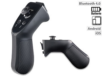 auvisio Einhand-Gamepad und Controller mit Bluetooth 4.0, für iOS und Android