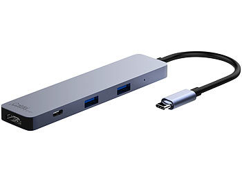 Callstel USB-Hub DeX Smartphone-PC-Adapter, USB C PD, Versandrückläufer