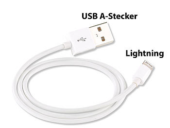 Lightning Kabel: Callstel Kurzes Daten- & Ladekabel ab iPhone 5, Apple-zertifiziert, 50 cm