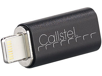 Callstel Lightning-Lade-Adapter mit magnetischem 8-Pin-Stecker, 2er-Set