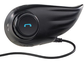 Callstel Freisprecheinrichtung für Motorrad-Helme mit Bluetooth, 800 m Intercom