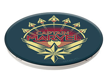 PopSockets Ausziehbarer Sockel und Griff für Handy & Tablet - Captain Marvel Logo