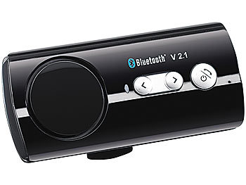 Callstel Bluetooth Handy-Freisprecher "Black Jewel" mit Text-to-Speech