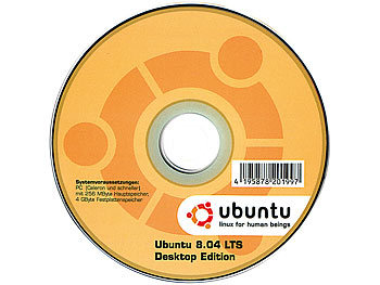 Linux Ubuntu 8.04 LTS Desktop Edition OEM
