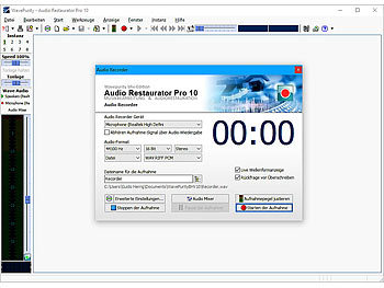 auvisio 2in1-Kassetten-Player zum Digitalisieren mit Audio Restaurator Pro 10