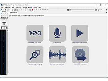 auvisio Autarker Audio-Digitalisierer mit Software Audio Restaurator Pro 11