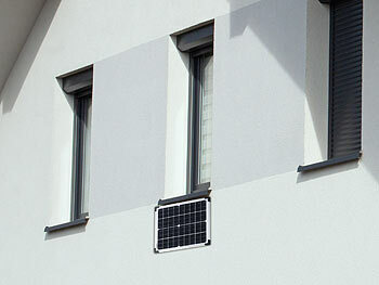 revolt Fensterbank-Solarkraftwerk: Powerstation mit 20-W-Modul, 155 Wh, 230 V