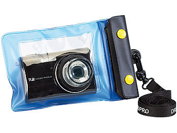 Kamera Unterwasserhülle: Somikon Unterwasser-Kameratasche XS mit Objektivführung Ø 30 mm