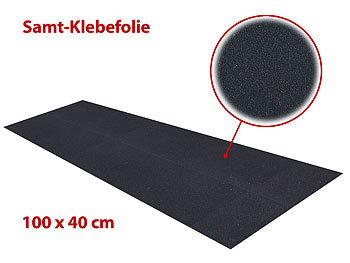 Samtfolie: infactory Samt-Klebefolie 40 x 100 cm, schwarz