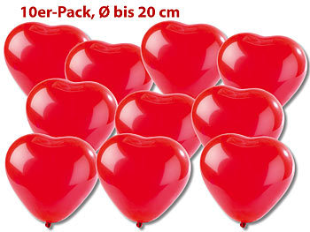 Playtastic 10er-Pack Luftballons in Herzform