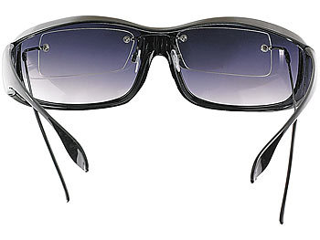 Sonnenbrille mit seitlichem Blendschutz