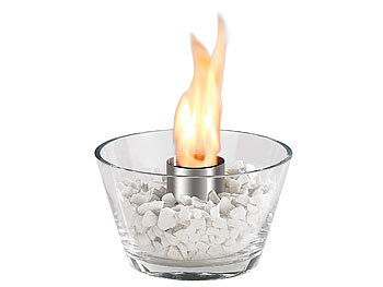 Feuer Glas Schale: Carlo Milano Glas-Feuerschale "Marrakesch" für Bio-Ethanol