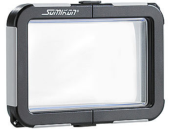 Unterwasser Kameratasche: Somikon Kamera-Tauchgehäuse ohne Objektivführung (max. 99x64x20mm)