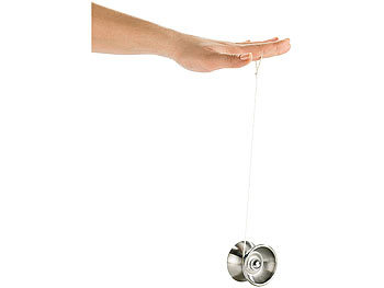 Playtastic Professionelles Trick-Yo-Yo aus Edelstahl silber-mattiert