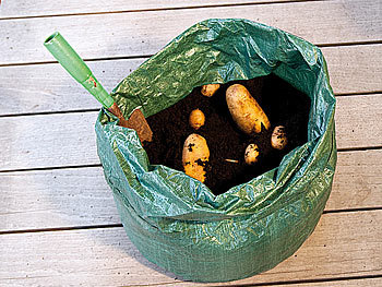 Royal Gardineer Pflanz-Sack für Kartoffeln & Co., mit Tragegriffen und Abwasserlöchern