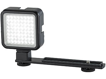 Somikon Foto- und Videoleuchte mit 64 Tageslicht-LEDs, 480 lm