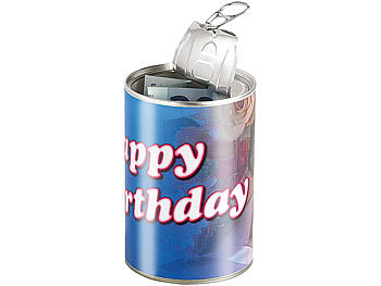 Dosen verpacken Geschenk: infactory Geschenkdose Happy Birthday: Originelle Präsent-Verpackung
