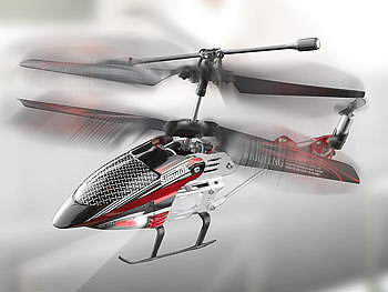 Simulus Ferngesteuerter 3,5-Kanal Micro LED-Hubschrauber "GH-135" Gyro