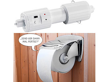 Toilettenpapierhalter: Playtastic Sprechender Toilettenpapier-Halter, nimmt 10 Sekunden Ihren Text auf