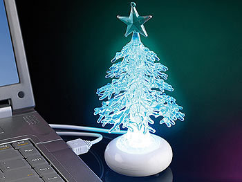 Lunartec USB-Weihnachtsbaum "Crystal Tree"