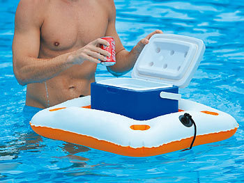 infactory 2-Personen-Wassersofa, Doppelpack, inkl. schwimmendem Getränkehalter